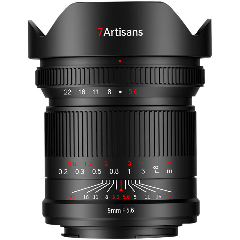 Qigongjiang Nikon Prime Lens, Z-Mount, Black, 9mm F5.6 Ultra-Wide Angle Lens, Full Frame, Suitable for Z30, Z5, Z50 II, Z8, Z6 II