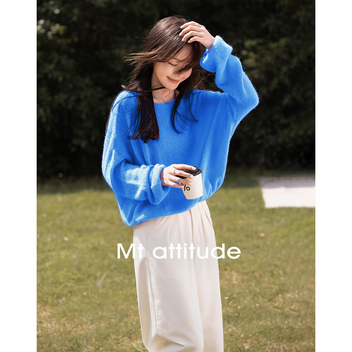 Mt [Japanese Soft And Tender Style] Winter Collection, Simple Versatile Pullover Gentle Solid Color Long-Sleeve Knit Sweater