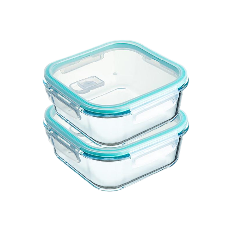 Xilekou Cilock Heat-Resistant Food Container, Baby Food Box, Steaming And Microwave-Safe Bowl, Glass Storage Container, Food Sample Box, Mini Lunch Box