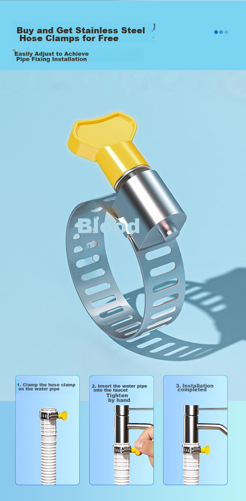 Gelinglan Air Conditioner Drainage Pipe Thickened Extension Tube Anti-Aging Outdoor Unit Drainage Condensation Water Hose for Gree Midea Haier Air Conditioner Accessories with Clamp 5 Meters GS-5 9