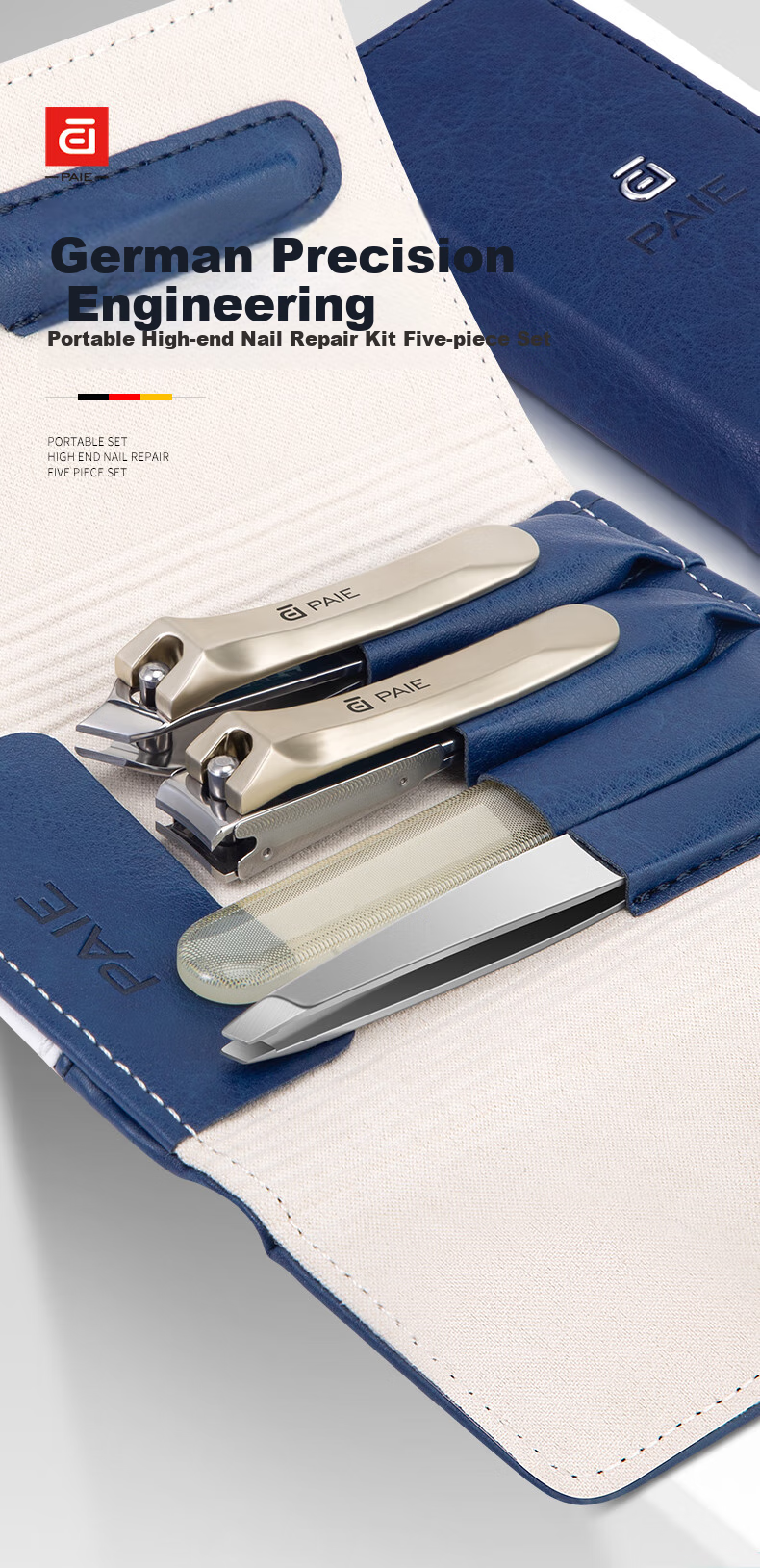 PAIE Anti-Splash Nail Clipper Set, Home-Use High-Quality Nail Clippers, Professional Care Tools for Men And Wome 1