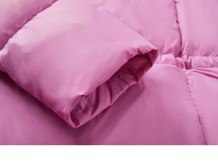 Dme [Dopamine Rose Pink] Winter Hooded Waist-Cinching Drawstring Decorated Long-Sleeve down Jacket for Wome 15