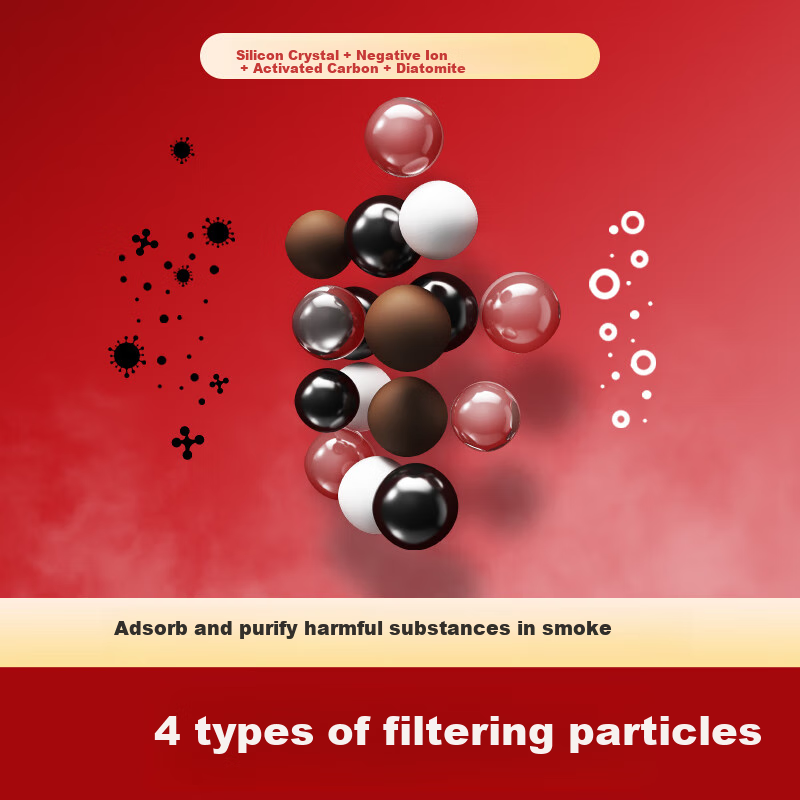 JOYO Disposable Cigarette Filter Tips 39 Heavy Filters Coarse Medium Fine Triple Use Holiday Gift 100 Pieces