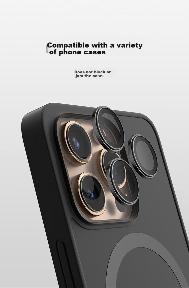 BELKIN Lens Protector for Apple IPhone 15 Pro/15 Pro Max, Camera Protection Film, HD Anti-Scratch Independent Lens Cover, Compatible with All Cases 8