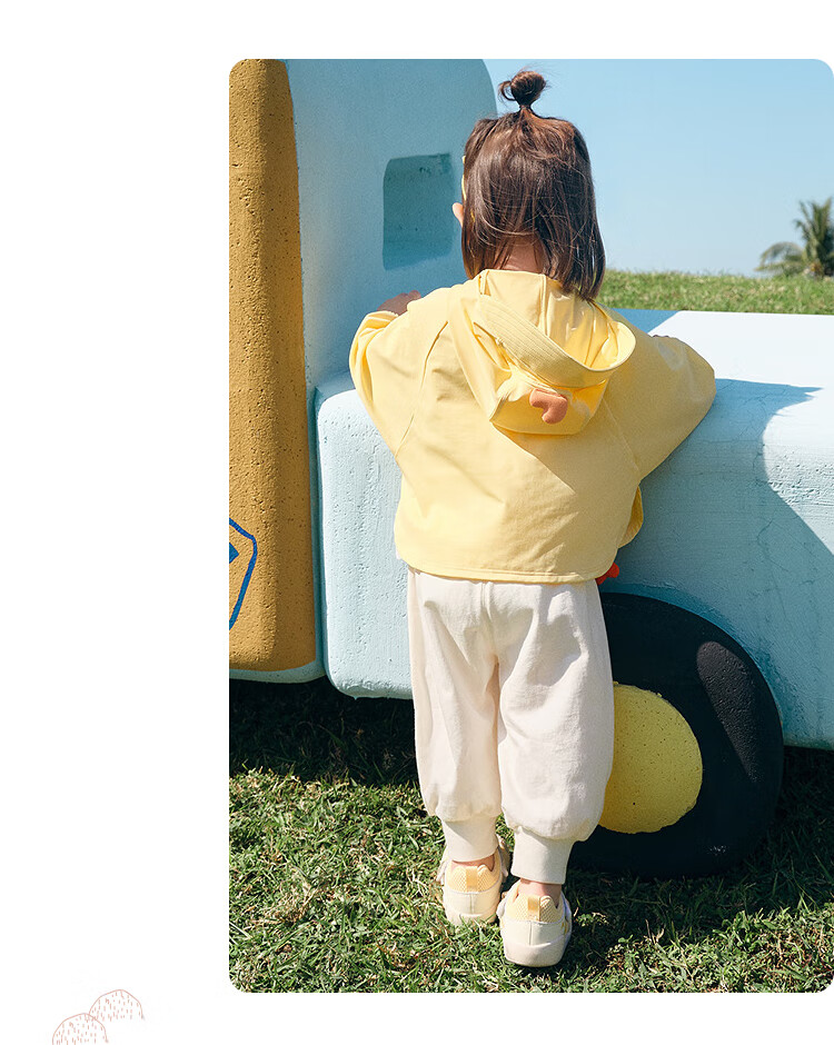 BALABALA Children's Sun Protection Clothing, Boys And Girls Baby Jacket, Infant Sun Protection Summer Hooded Cute Style 208225105201 16