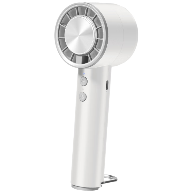 Yueke Handheld Mini Fan, Cooling Air Gun, Outdoor Portable USB Rechargeable Small Fan, Office Dormitory Cooling Ice Pack High-Power Fan [Cooling Model, White]