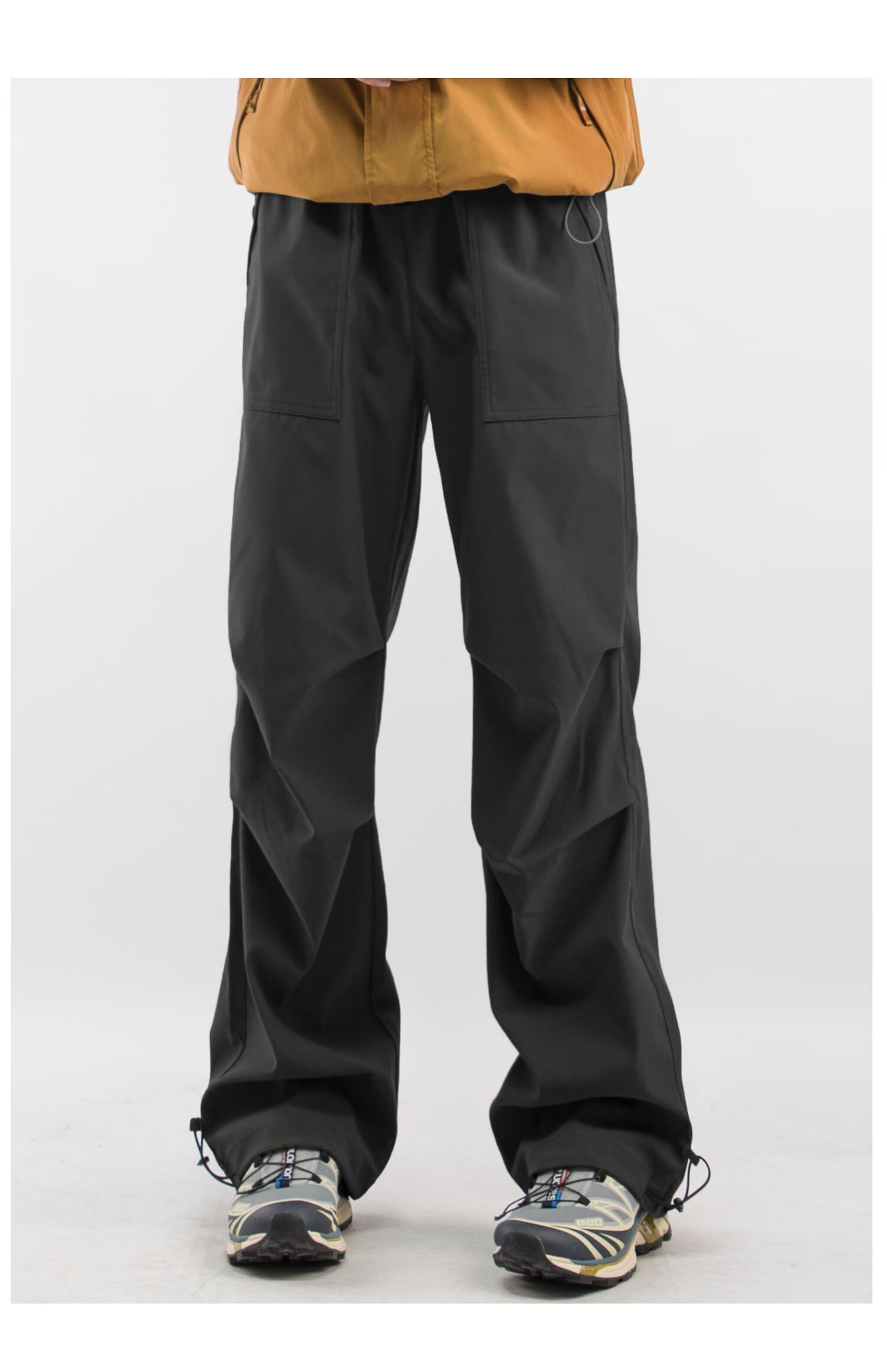 CLOR Outdoor Work Pants for Men, Spring And Summer Style, Windproof Sports Hiking Assault Casual Straight-Leg Trousers, CL52 Black M 6