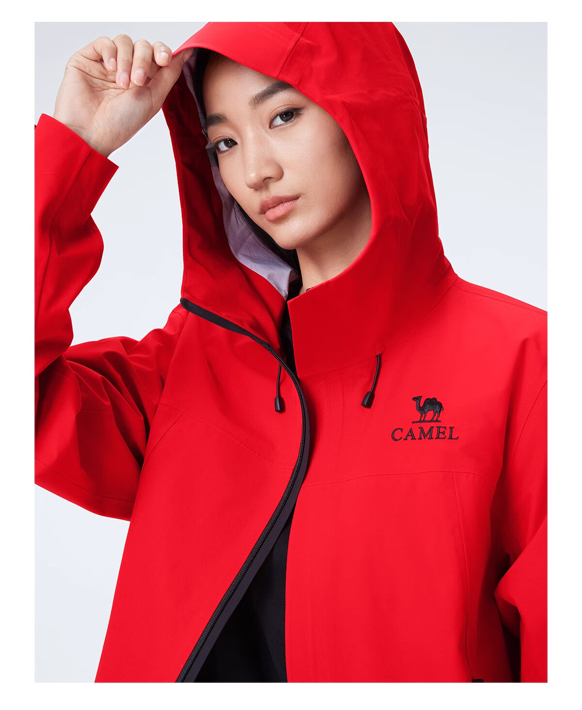 CAMEL Outdoor Hardshell Jacket for Men And Women, 3L Waterproof Rainproof Mountaineering Coat, Professional Storm Protection, Model 1864, Size L 28