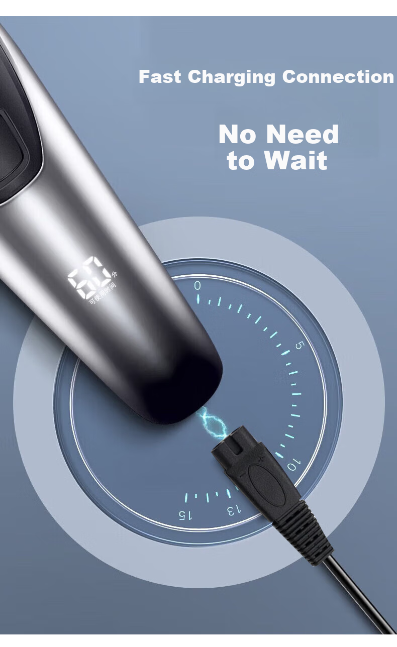 Masentek Compatible Charging Cable for SID Super Shaver, Suitable for RS7350/335/337/338/339/385/SA647/972 Razor Models, Two-Prong USB Universal Power Cord 7