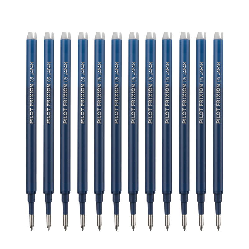PILOT Erasable Pen Refills, Signature Pens, Ink Pens, Refillable Student Stationery (Compatible with LFBK-23EF), BLS-FR5, 0.5mm Blue-Black, Pack of 12
