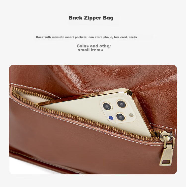 St&Sat Leather Large Capacity Bag, Crossbody Bag, Pillow Bag, Shoulder Bag, Practical Gift for Wife on May 20th 8