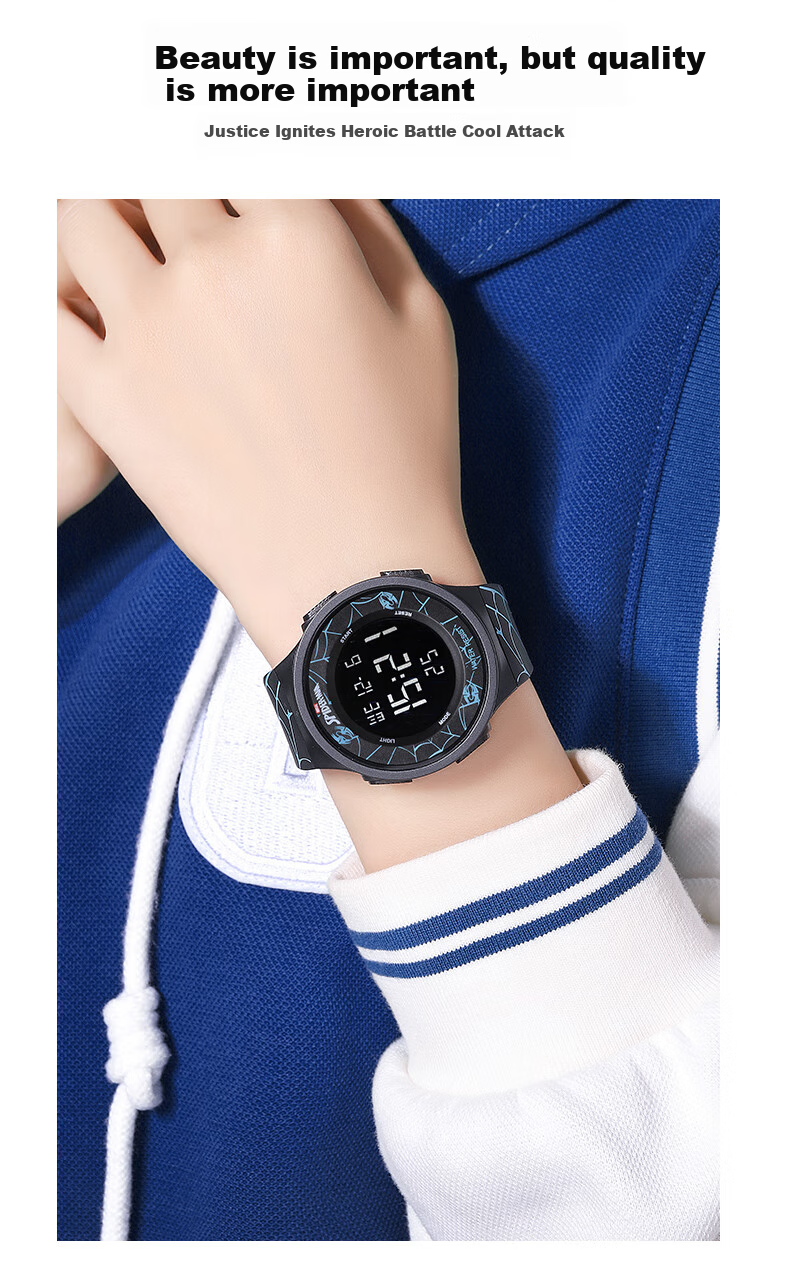 Disney Boys' Watch Student Teen Schoolboy Middle High School Calendar Luminous Waterproof 5