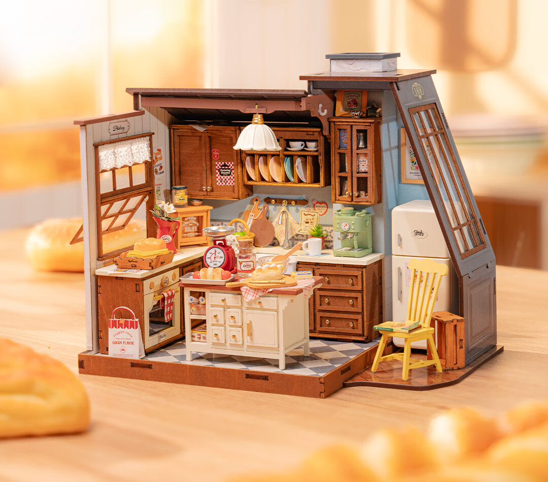 Rolife French Light Sweet Dessert Shop DIY Dollhouse Building Blocks Toy for Adults, Children's Mid-Autumn Festival Birthday Gift for Girls 2