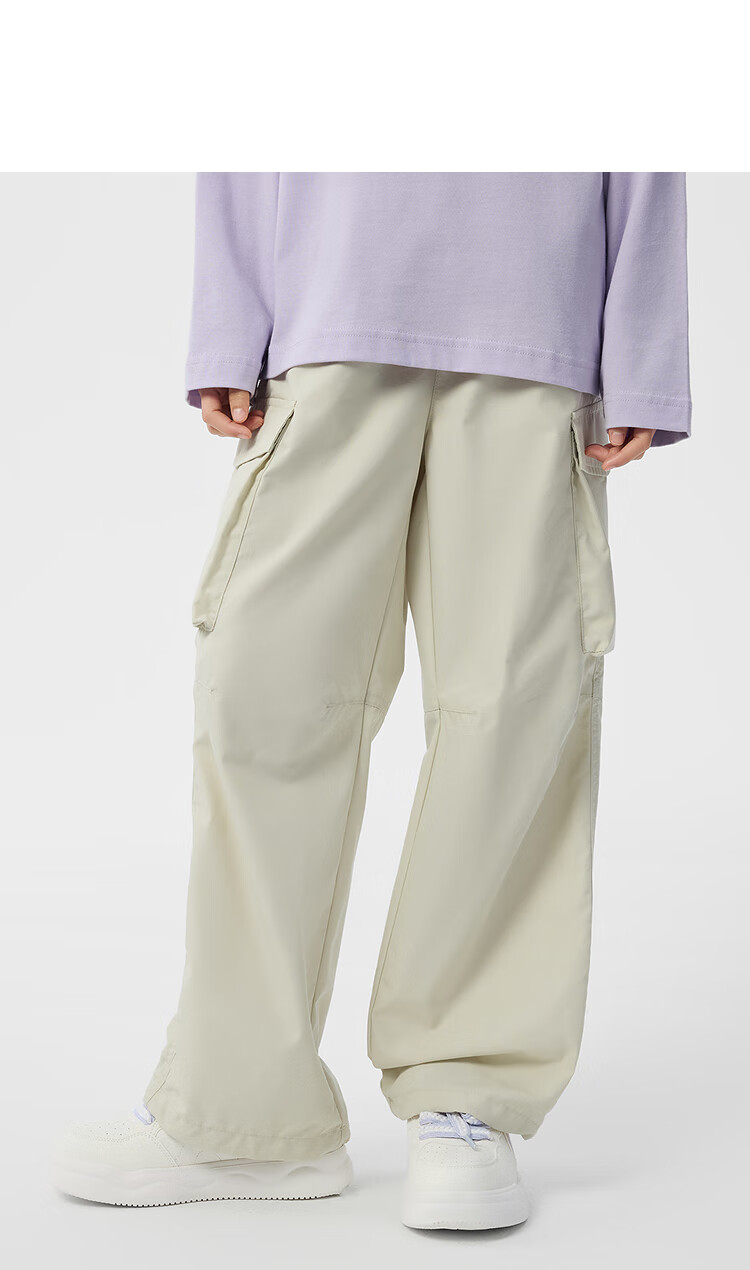 BALABALA Children's Clothing, Boys' And Girls' Pants, Spring And Autumn Loose Cargo Pants, Versatile And Fashionable Outdoor Wear 12
