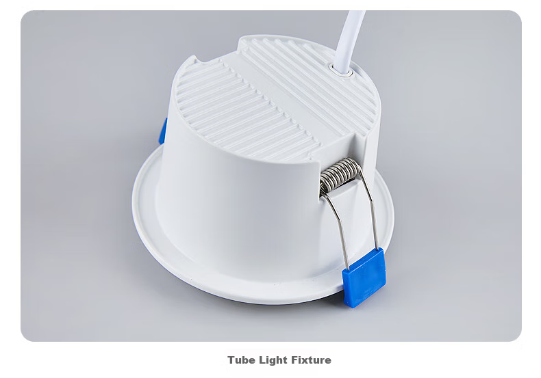 FSL Foshan Lighting LED Deep Anti-Glare Narrow-Frame Downlight, 2.5 Inch 6W High Color Rendering Ra90, Three-Stage Color Adjustment, Pressure-Cast Aluminum, Rouyue Series White Cup 15