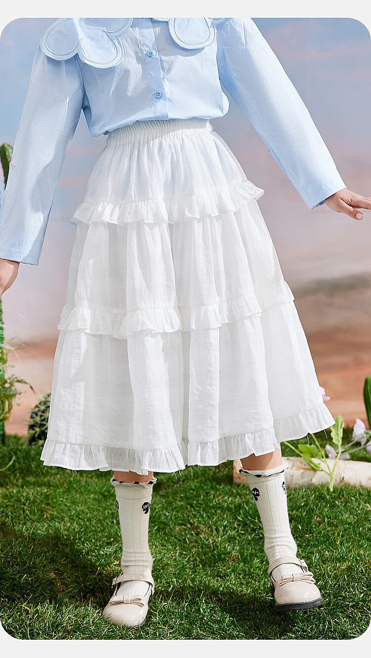 ASK JUNIOR Girls' Princess Dress, Summer Thin Breathable Skirt, Dance Children's Dress 2