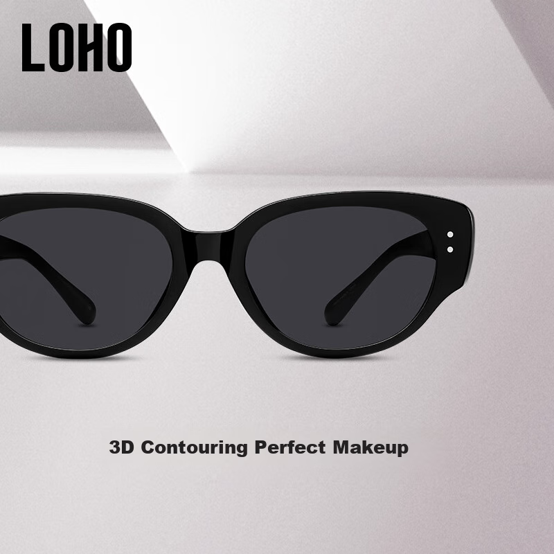 LOHO Cat Eye Sunglasses for Women, 2026 New Narrow Frame Retro Sunglasses, Sun Protection Glasses for Men, Slimming High-End Protective Eyewear