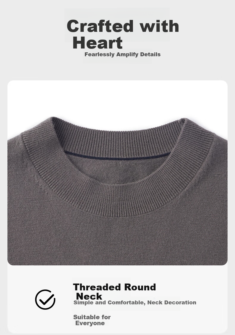 Goldlion [Machine Washable Wool King] Autumn Winter Men's Sweater Elastic Soft Business Casual Zodiac Year Knit Base Shirt 22