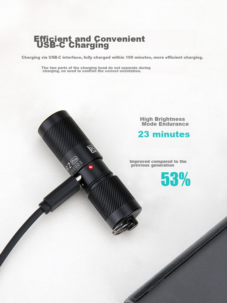 OLIGHT iUltra Mini Flashlight Portable USB Rechargeable Keychain Magnetic Small Emergency Light 3