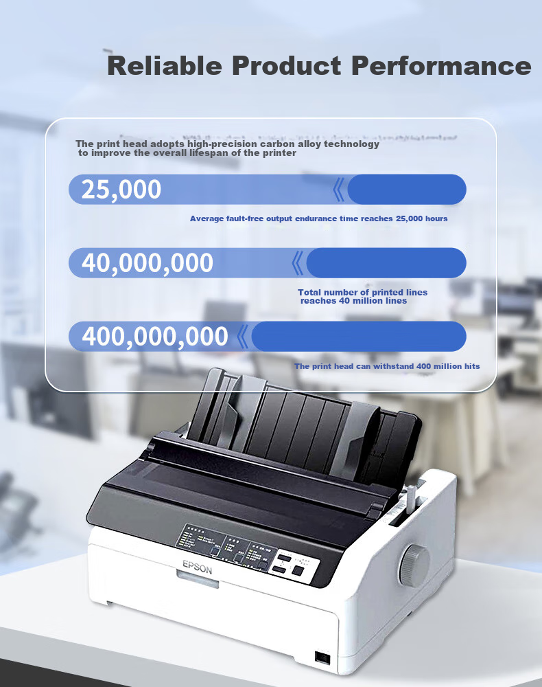 Epson LQ-590KII 80-Column High-Speed Continuous Inkjet Printer (Business Edition with 3-Year Maintenance) for Home And Office Use 1