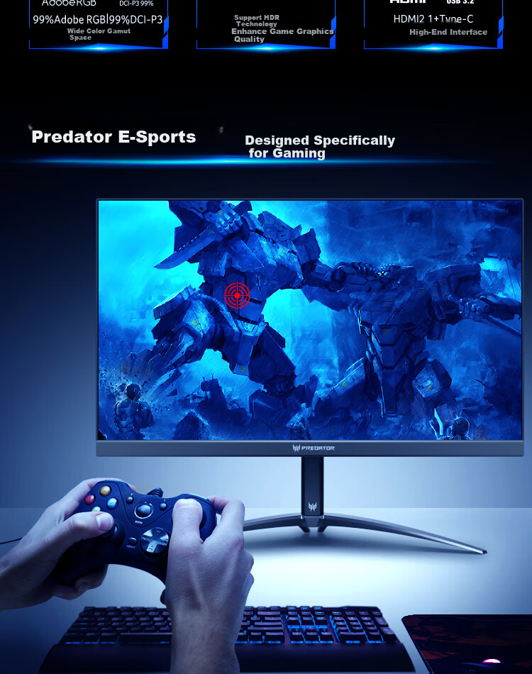 Acer 31.5-inch 6K+ IPS Quantum Dot HDR Creator Monitor PE320QXT 3