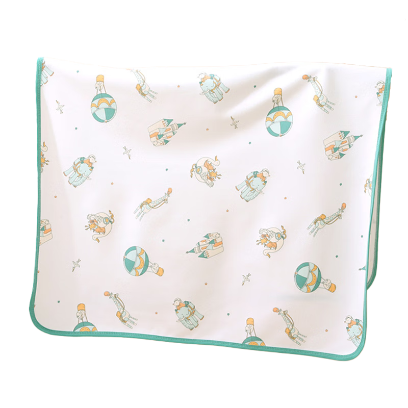 9I9 Baby Diaper Pad, Washable Pure Cotton Waterproof, Newborn Large Size Leak-Proof Bed Mat, 100*70cm