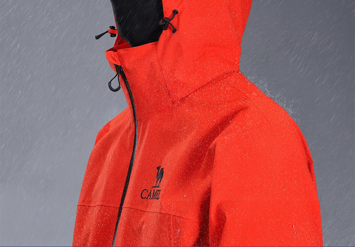CAMEL Outdoor Jacket, Triple Protection, Men's And Women's Wear, Short Style Coat, Loose-Fitting, Breathable, Windproof, Waterproof, Casual Outerwear, G076XXXL 2