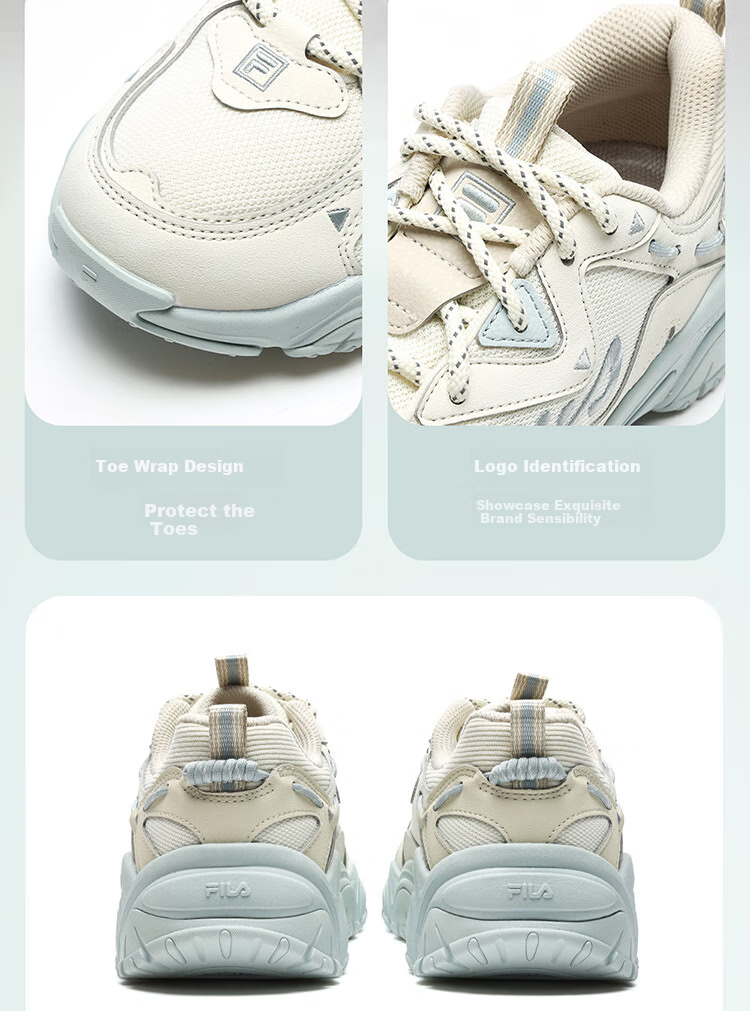 FILA Official Cat Paw Shoes 4th Generation Women's Dad Shoes Retro Casual Sports Shoes 11