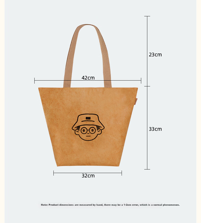 Siwangongli DuPont Paper Bag, Shoulder Bag, Tote Bag, Washable Commuter Handbag, Large Capacity Shopping Bag, Women's Handbag 8