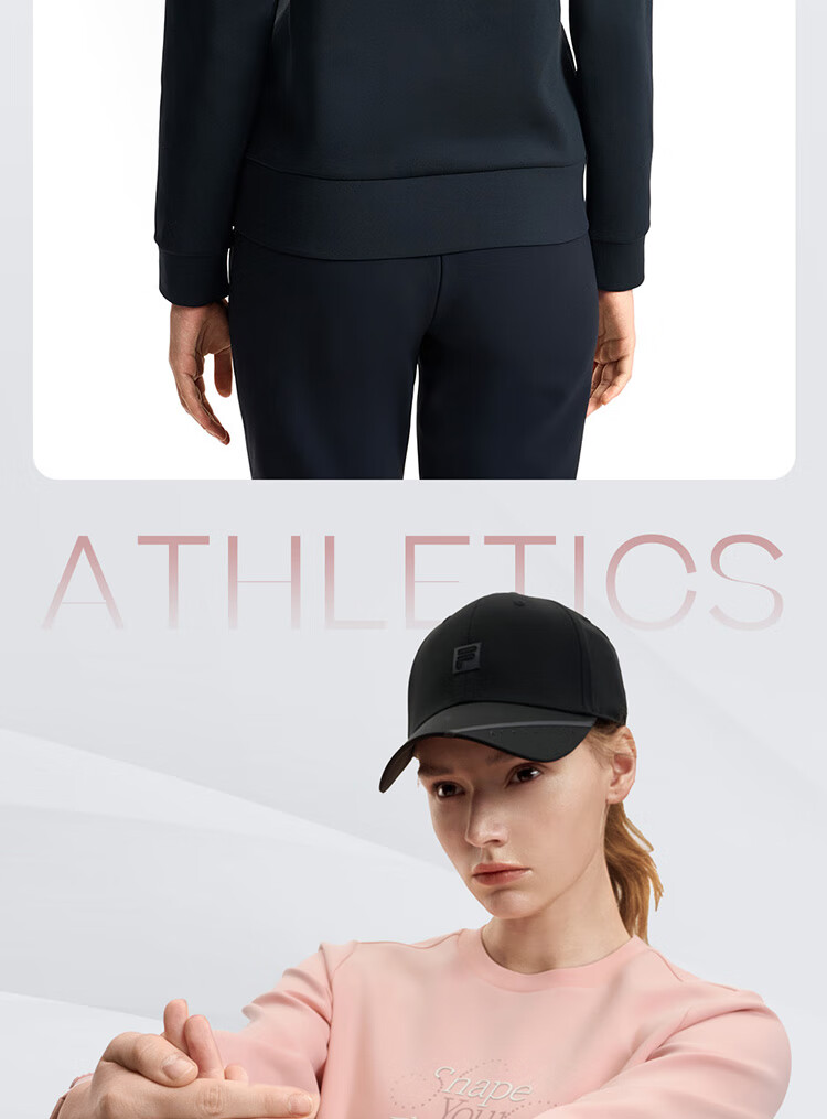 FILA Official Women's Pullover Hoodie, Autumn And Winter Fitness Sports Simple Basic Knit Top 9