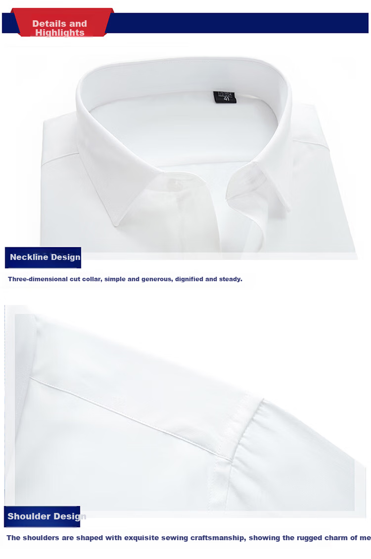 Ayoupang Large Size Bamboo Fiber Long-Sleeve Shirt for Men, Casual Business Loose Elastic Plus Size Wrinkle-Resistant Non-Iron Undershirt 13