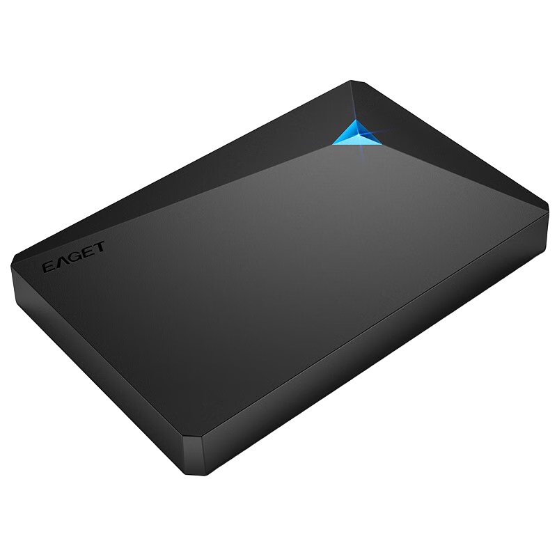 EAGET 1TB USB3.0 Portable Hard Drive, Encrypted Secure G20C, 2.5-Inch External Storage, Data Photo Backup, High-Speed Transfer, Shockproof, Black, Compatible with Mac