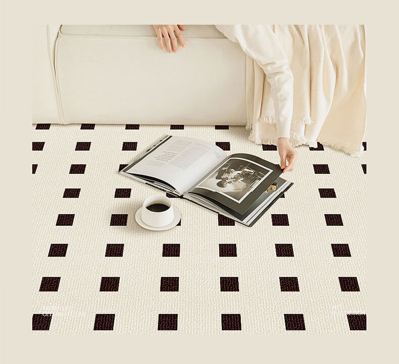MOON TIME Crystal Velvet Living Room Carpet, Skin-Friendly Comfortable Dirt-Resistant Non-Slip, Golden Radiant, Luxurious High-End, 160*230cm 5