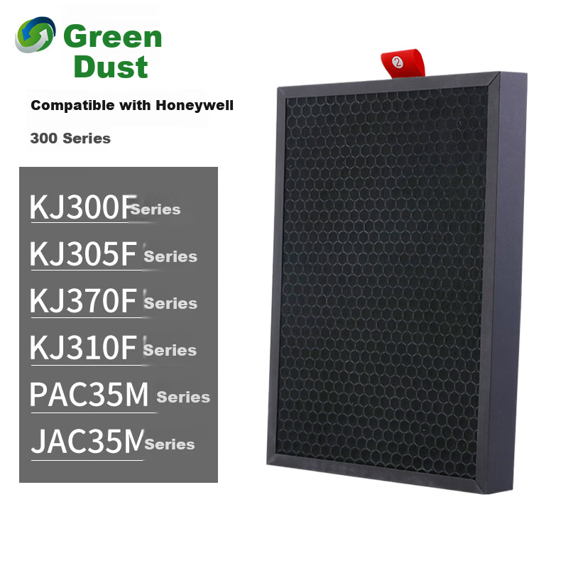 Lvchen Compatible Air Purifier Filter Element for Honeywell KJ300F/305F/310F/370F/PAC35M/JAC35M, Composite Filter Mesh