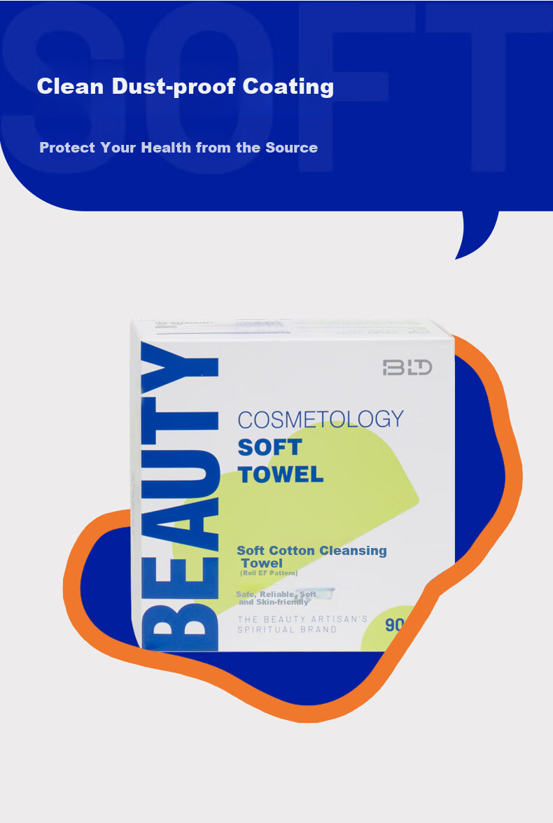 Beautyblend Disposable Facial Cleansing Wipes, Soft Cotton Wipes, Extra Large And Thick, Roll-Up Design, Beauty Salon Face Towels 12