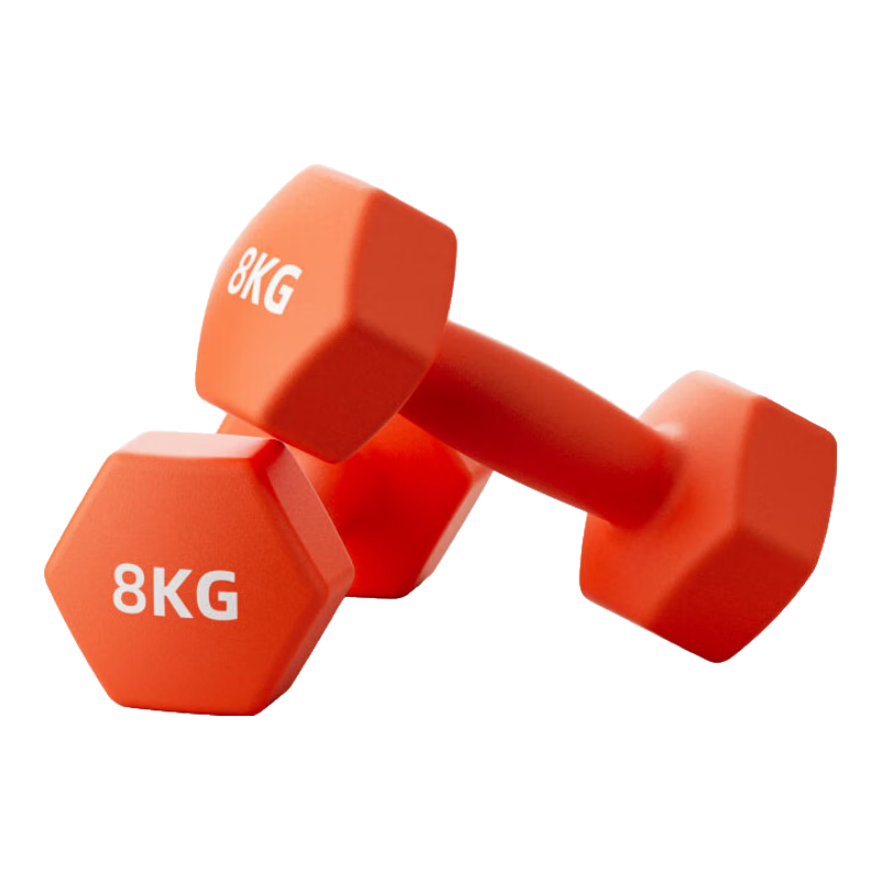 Langwei Solid Cast Iron Dumbbells for Men's Strength Training, Powder-Coated Pure Iron Dumbbells for Women, Yaling Equipment [Jingdong Exclusive Supply]