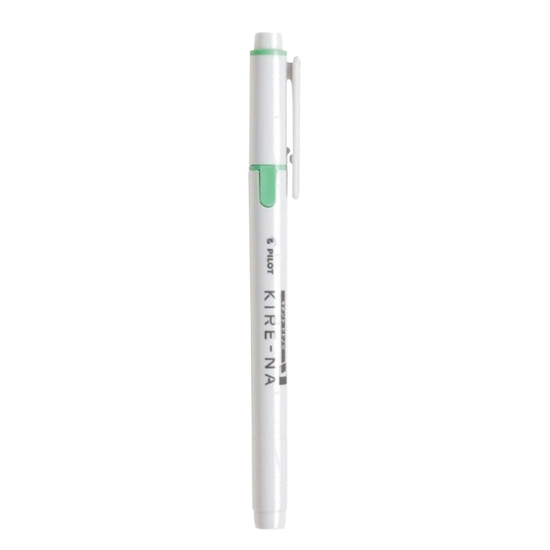 PILOT [Best-Selling Product] KIRE-NA Dual-Tip Highlighter, Non-Bleeding Marker Pen, Colorful Fluorescent Pen for Students' Marking, Aesthetic Planner Pen, Gree