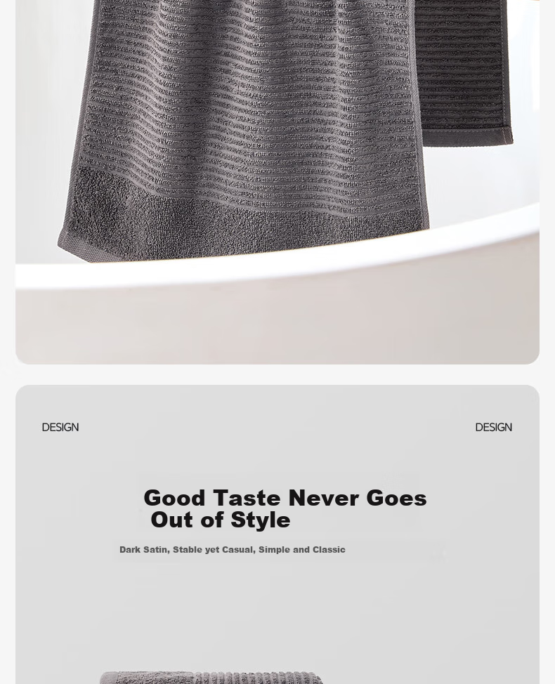Grace Towels, Pure Cotton 2-Pack, 100% Cotton Face Towels, Lint-Free, Soft, for Men's Bathing And Sports 12