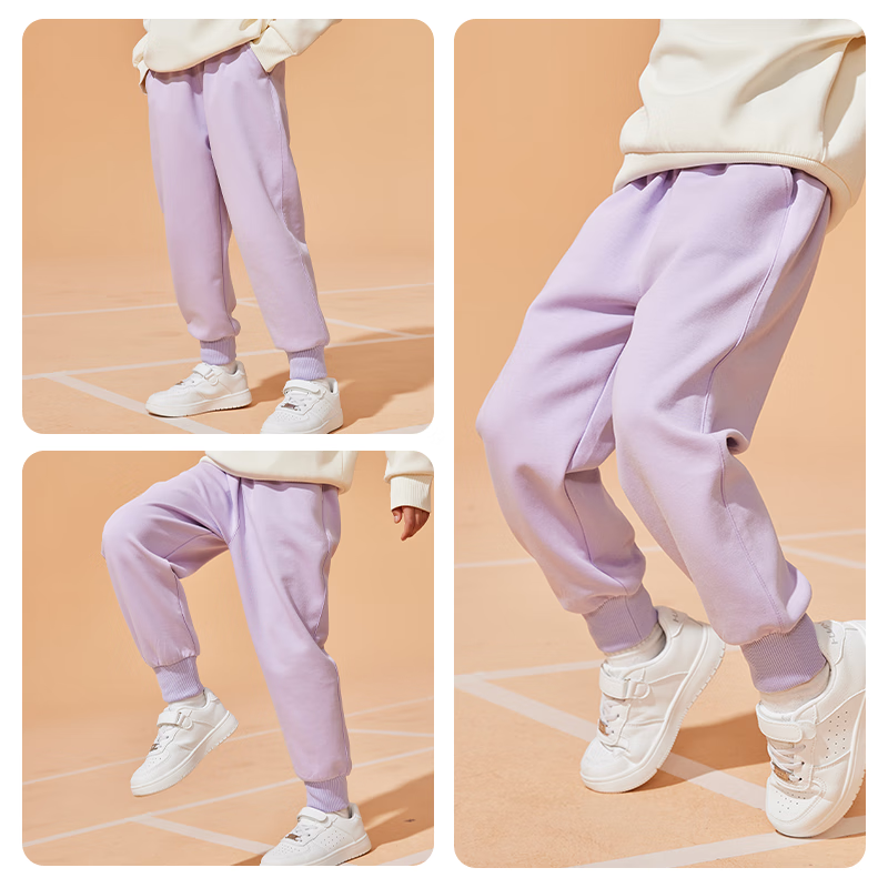 PEPCO Girls' Pants, 2026 Style, Little Girl's Spring And Autumn Thin Version, Stylish Sports Joggers, Children's Loose Trousers, Autum