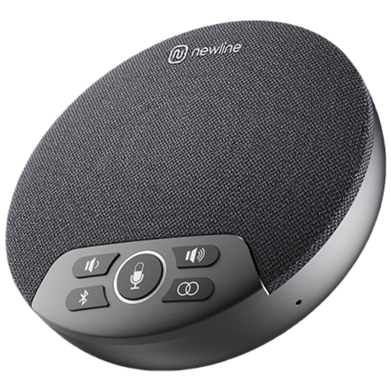 Newline Wireless Omnidirectional Microphone NewPie31 Smart Noise Reduction 5m Radius Suitable for 10-30㎡ Rooms Video Conference Pickup Mic Bluetooth/USB Non-Amplified Microphone