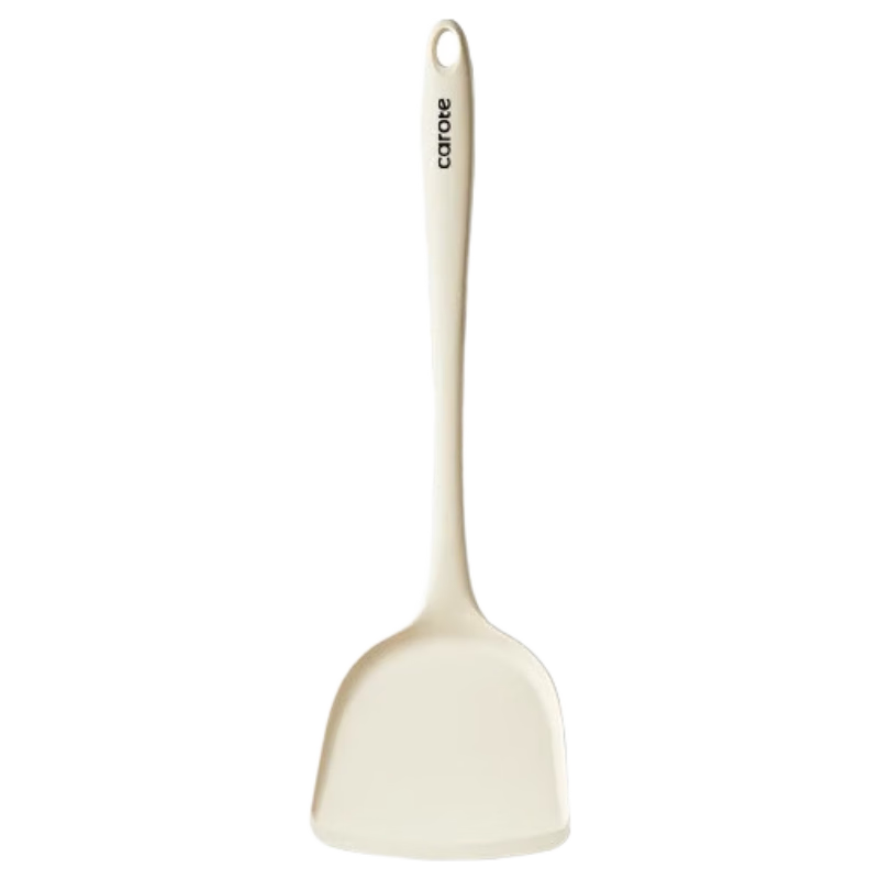 Carrot Silicone Spatula Non-Stick Cooking Turner Kitchen Utensil for Frying Pan and Wok