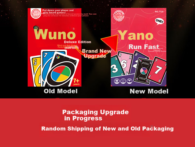 Huasheng Wuno Punishment Edition Board Game Cards, Wuno Game Cards, Thickened Wuno Playing Cards, Happy Leisure Party Multiplayer Toy 1