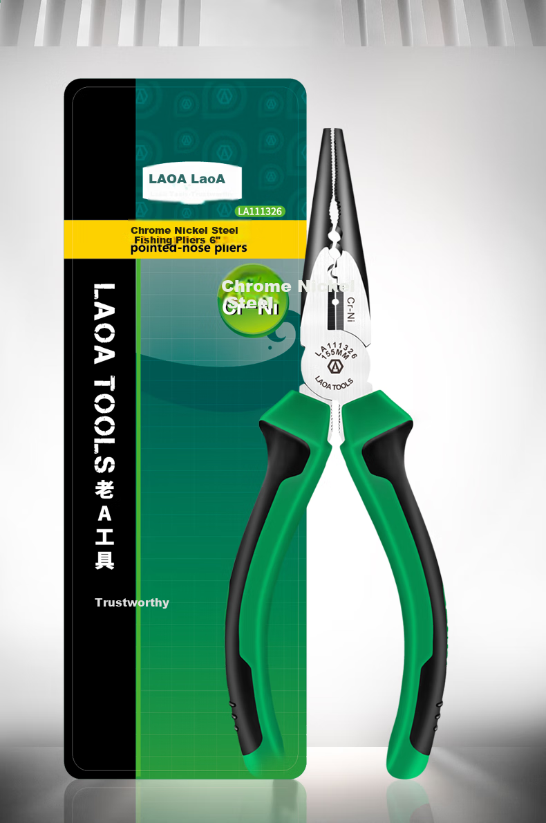 LAOA Fishing Pliers, Multifunctional Needle-Nose Pliers, Household Terminal Crimping And Wire Stripping Pliers, 6 Inches, LA111326 11