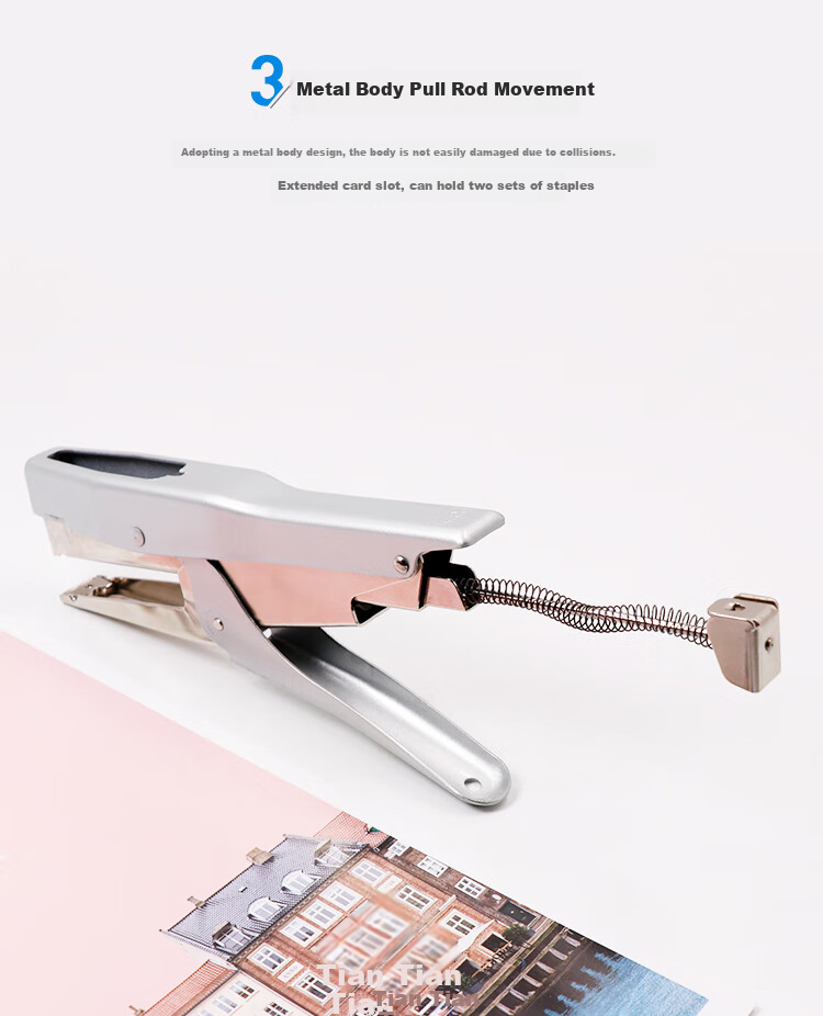MAX Standard Stapler Manual Nailing Tool All-Metal Stapler Shooting Machine for Binding 13mm TG-A 3