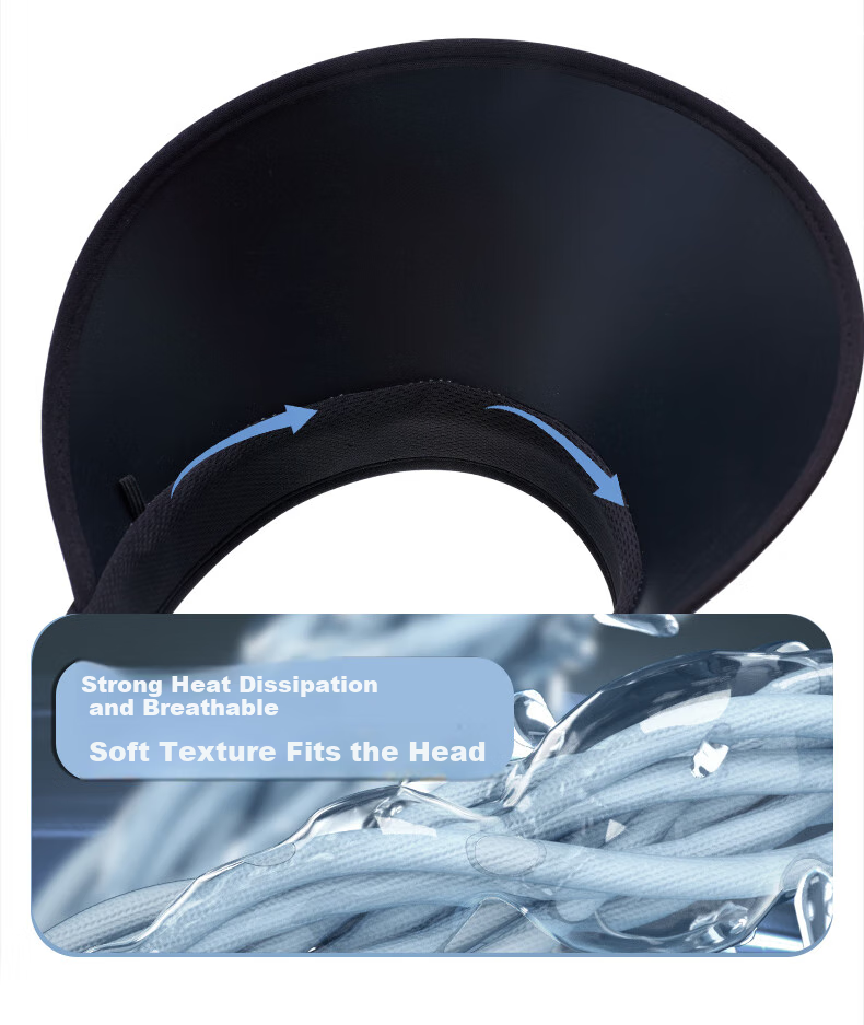 FitonTon Foldable Sun Hat for Women, Summer Outdoor Straw Hat, UV Protection Sun Hat, Beach Hat 6