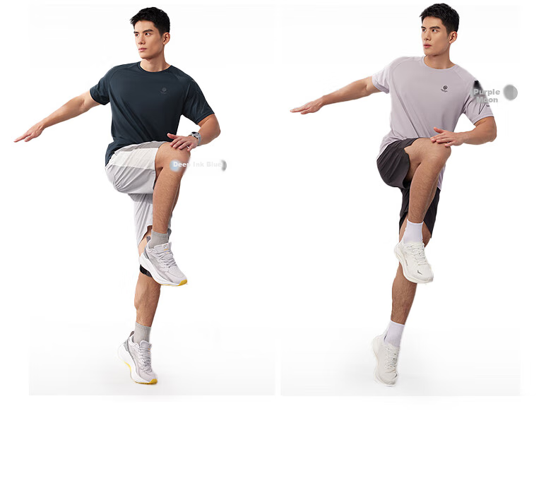 361° Men's Short-Sleeve T-Shirt, Summer Quick-Dry, Loose-Fitting Athletic Running Fitness Casual Top, Half Sleeve, 652524101-2 8