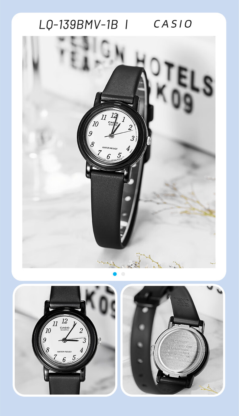 CASIO Watch for Girls, Analog Student Small Dial Children's Watch for Exams [Valentine's Day Gift] LQ-139L 11