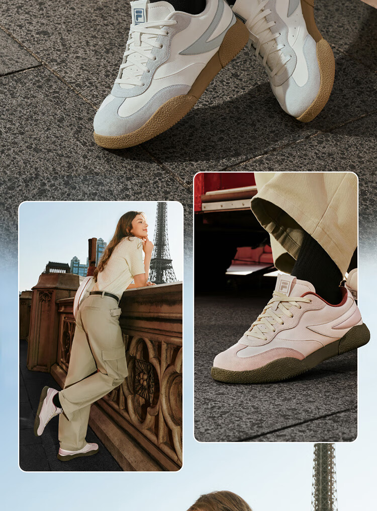 FILA Official Yang Mi Same Style Women's Shoes, PENGUIN Retro Sneakers, Penguin Shoes, Training Shoes, Casual Shoes 16