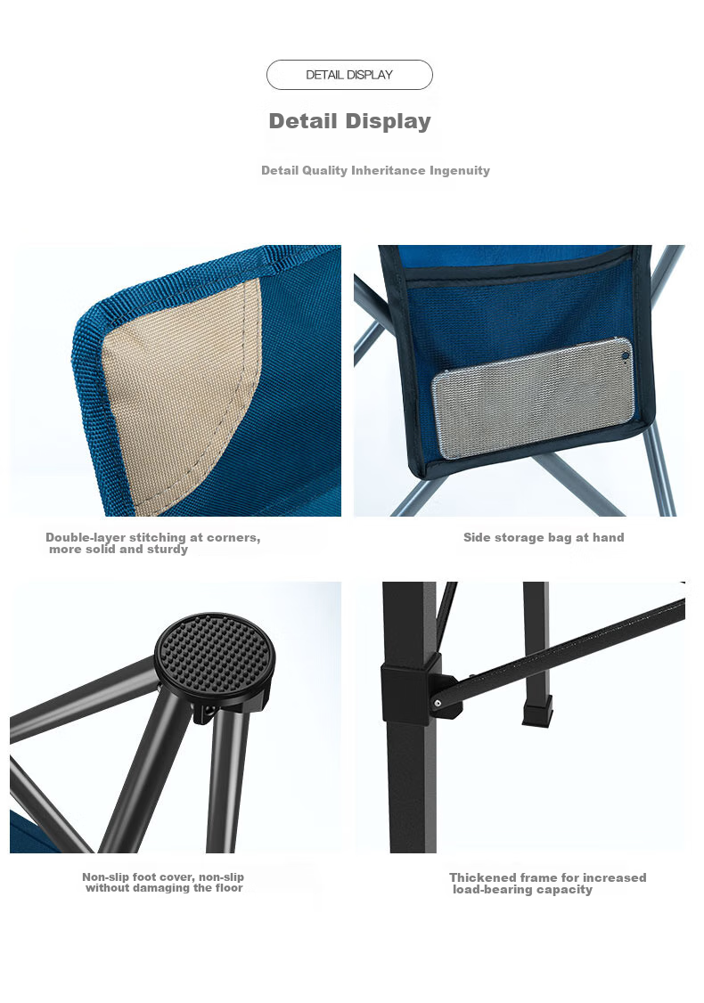 V-CAMP Outdoor Table And Chair Set, Foldable Aluminum Table for Barbecue, Picnic Table And Chairs, Balcony Stools, Portable Camping Table And Chairs, 4 Chairs 1 Table 10