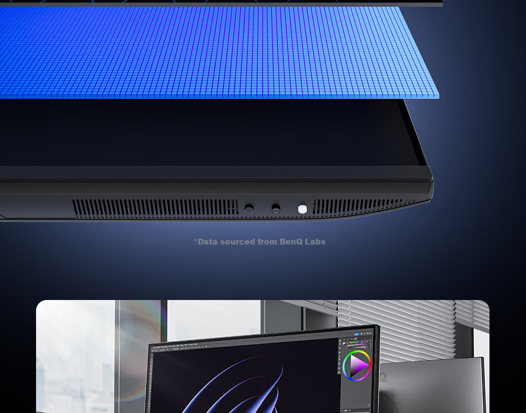 BenQ PD2706QN, 27-Inch 2K 100Hz HDR, Type-C Power Supply, Dual P3 Color Mode, Full-Chain Color Accuracy Design And Photo Editing Computer Monitor 9